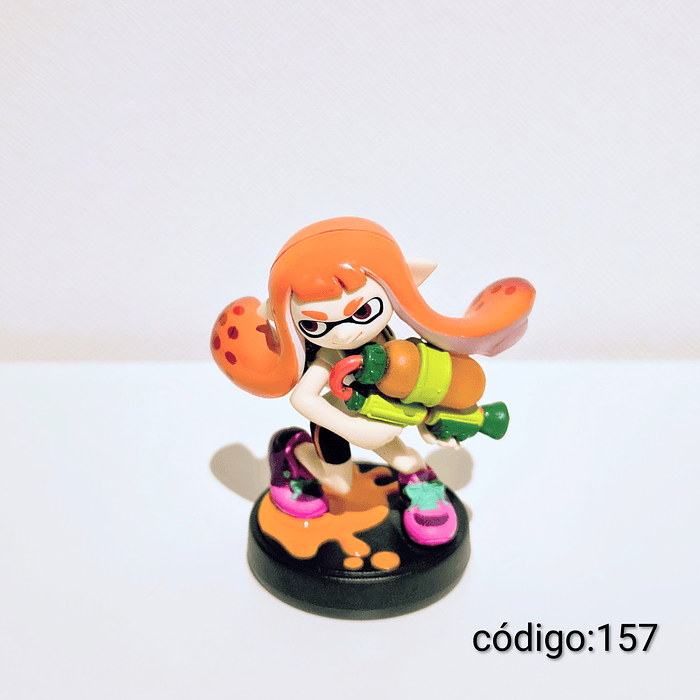 Amiibo Inkling Girl Orange Splatoon 1 1