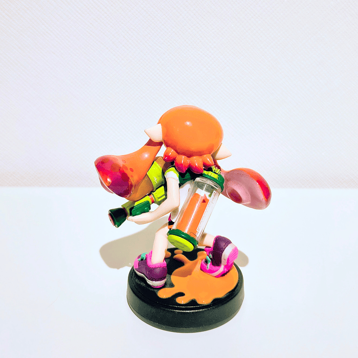 Amiibo Inkling Girl Orange Splatoon 1 2