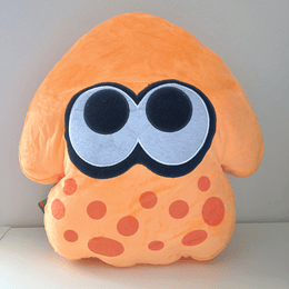 Cojines peluches Inkling Squid ( Calamar) Splatoon  - naranjo