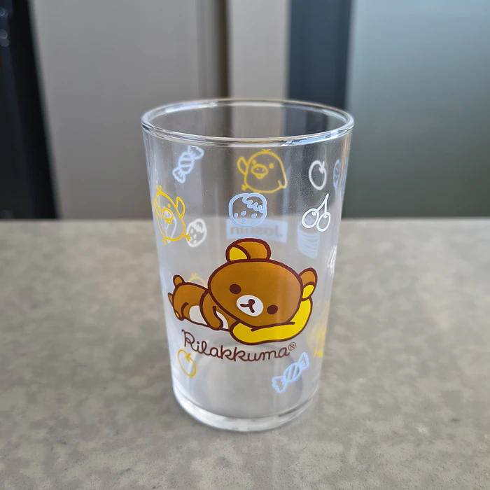 Set de 4 Vasos Rilakkuma de Vidrio con Caja Original 2