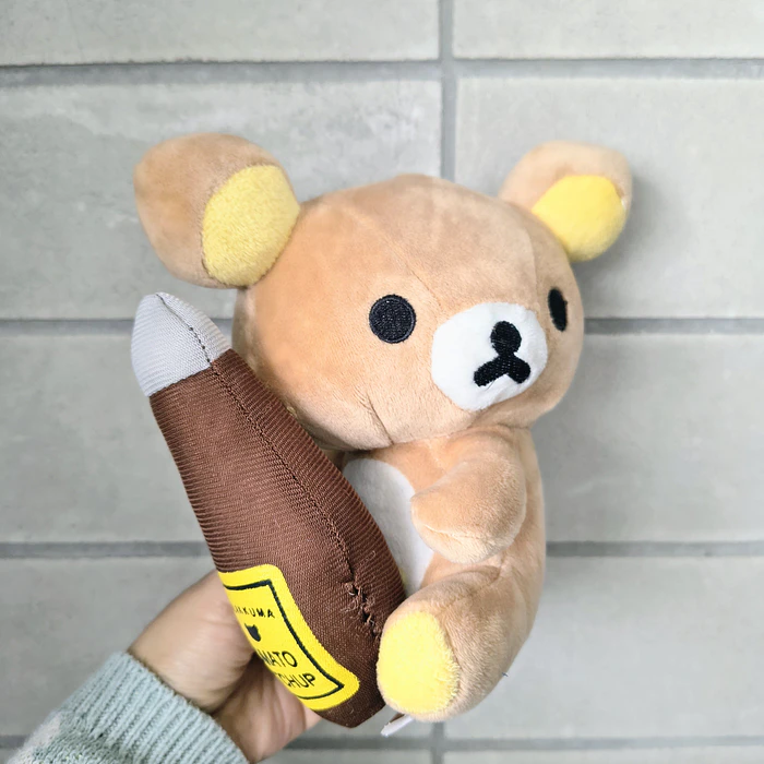Peluche Rilakkuma con botella ketchup 1