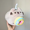Peluche Pusheen Unicornio largo con una donut arcoiris 3