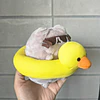 Peluche Pusheen con Lentes y Flotador de Patito 2
