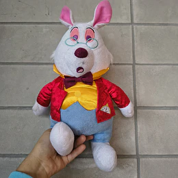 Peluche Conejo Blanco de Alicia en el País de las Maravillas 28 cm