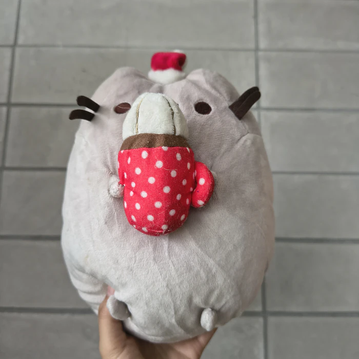 Peluche Pusheen Navidad Taza Cacao 1