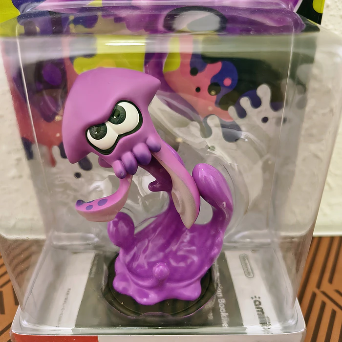Amiibo Inkling Squid Neon Purple Splatoon 2 3