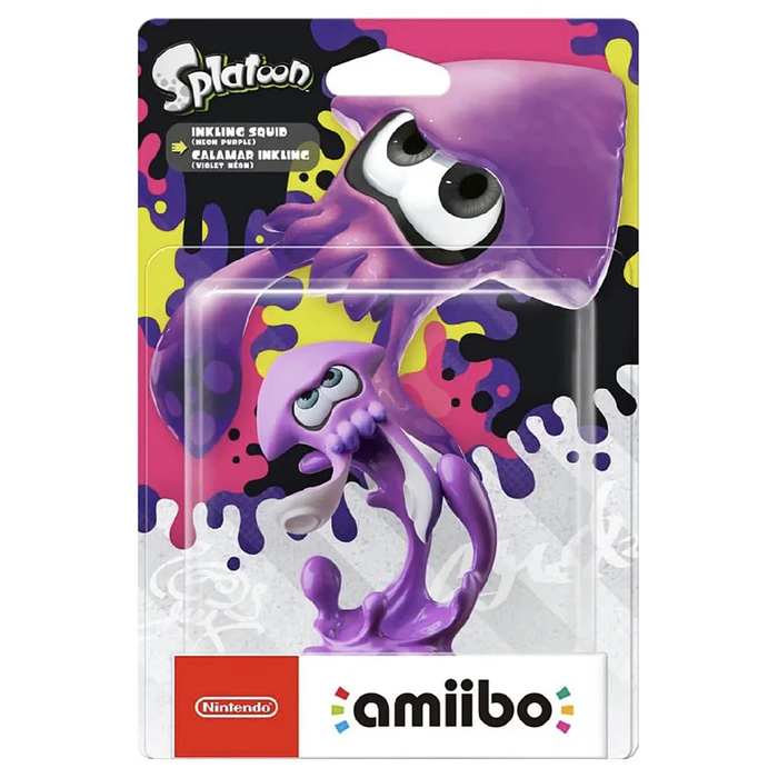 Amiibo Inkling Squid Neon Purple Splatoon 2 1