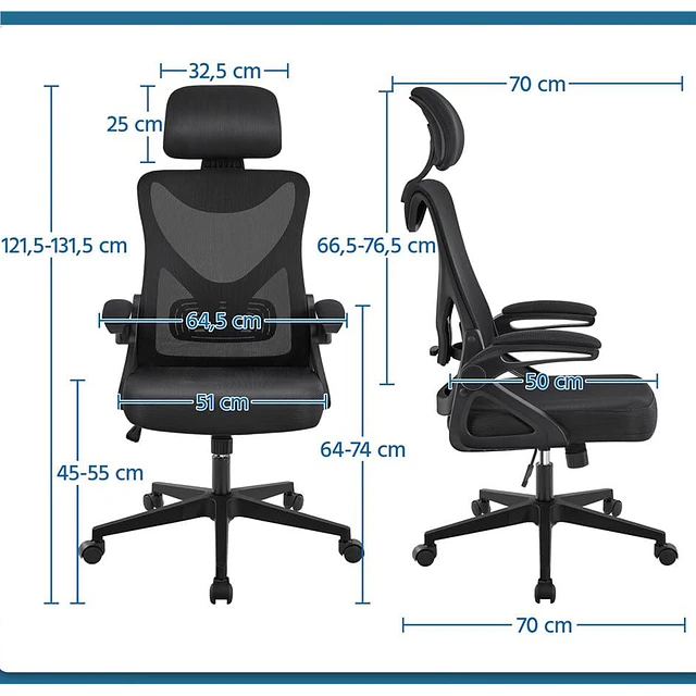 Silla giratoria ergonómica OE