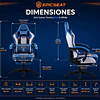 Silla Gamer Dowinx Blue Con Masajeador Lumbar