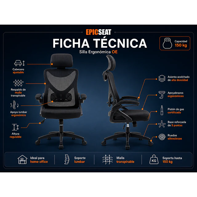 Silla de Oficina ergonómica