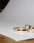 Alianzas en Oro 18k y Plata fina y Cristal Swarovski