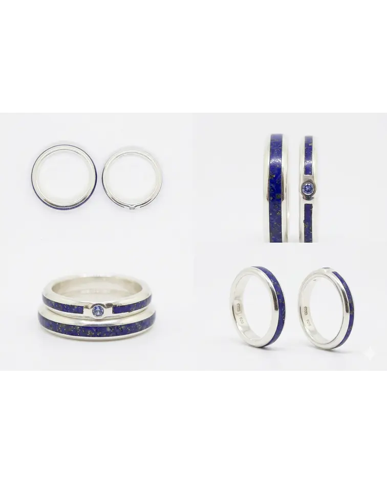 Anillos Cielo Azul 