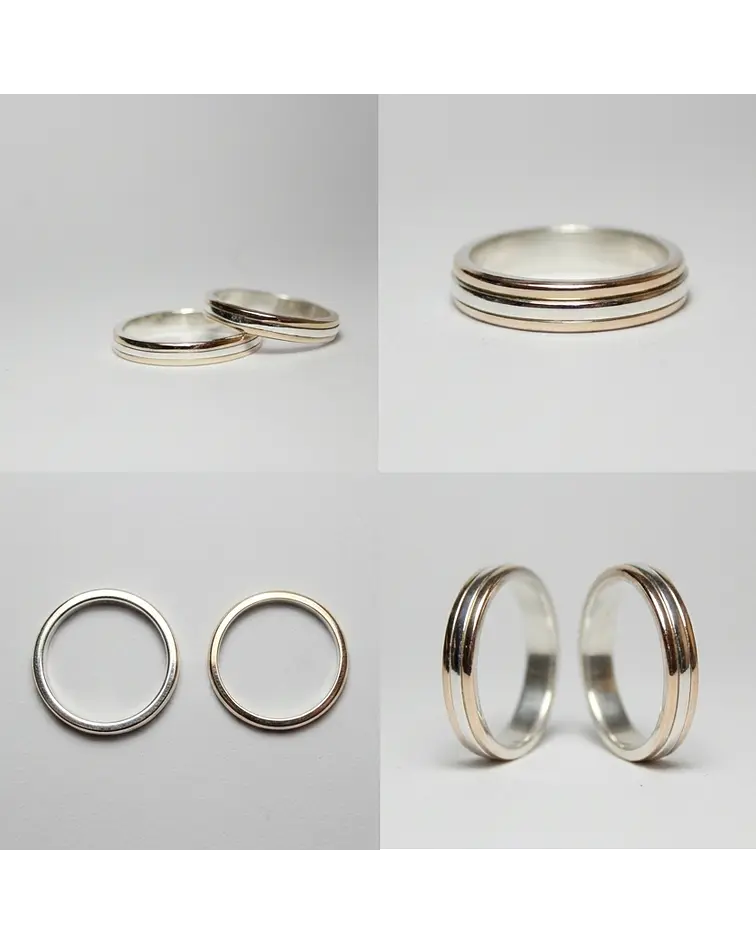Anillos Plata y Oro 18k
