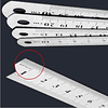 RÉGUA  EM AÇO COM 15 CM 