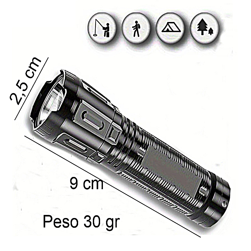 LANTERNA RECARREGAVEL MOD. K16