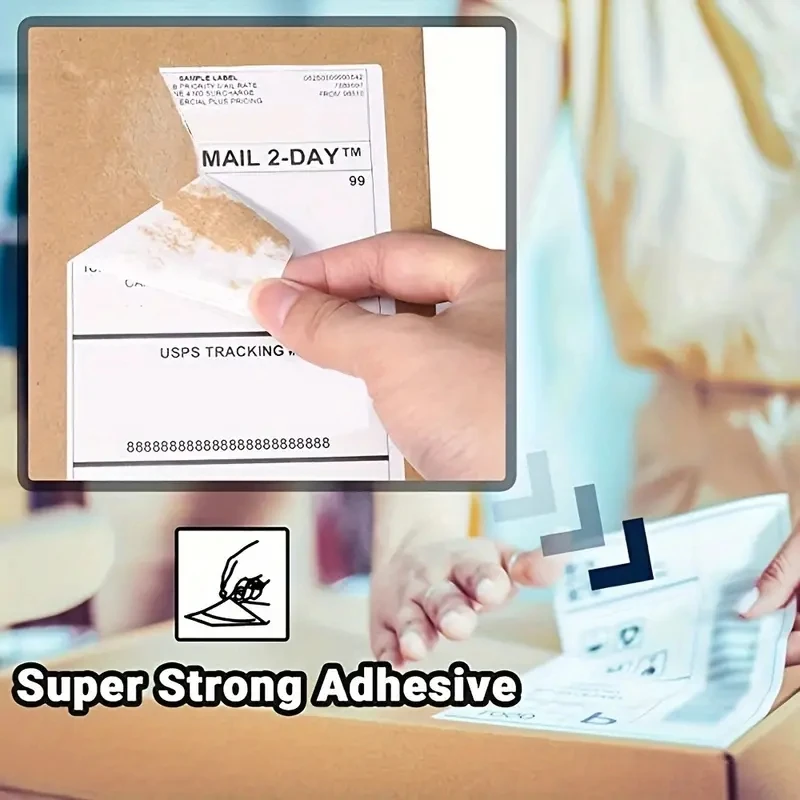 4x6inch Thermal Printer Papers White Labels Sticker 100x150mm For Shipping Labels DHL UPS Express LOGO Barcode For P50/D100/D200