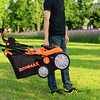 IronMax 13Amp Corded Scarifier 15" Electric Lawn Dethatcher w/50L Collection Bag Orange