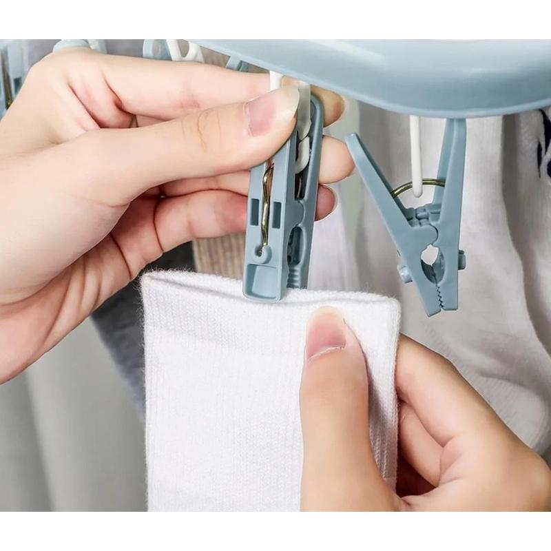 Estendal para Roupa, Cuecas e Meias com 32 Clips para Roupa Interior.