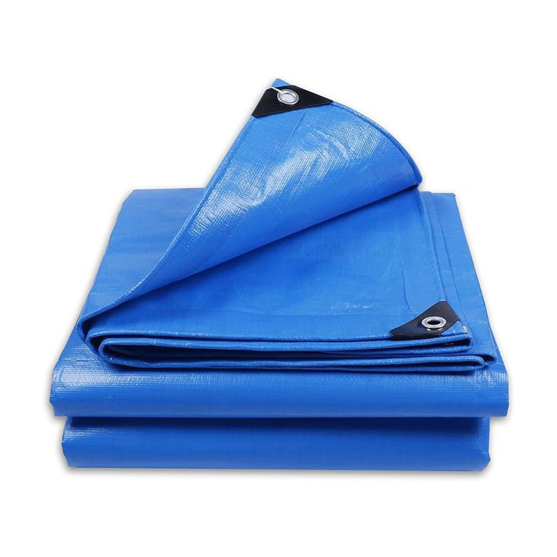 Lona com Ilhós de Metal | Lona Ripstop para Exterior | Bordas Reforçadas | Ideal para Tendas, Camping, Telhados e Uso Multipropósito | Azul - MED. 1,9 X 2,9 M  PORTES GRATIS