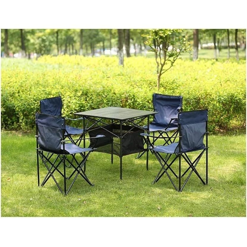 Cadeira de Campismo e Praia Portátil e Leve, Confortável para Pesca, Piquenique, Caminhadas e Campismo, com Apoios de Braço, Bolso Lateral para Bebidas e Acessórios, Fácil de Trans...