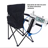 Cadeira de Campismo e Praia Portátil e Leve, Confortável para Pesca, Piquenique, Caminhadas e Campismo, com Apoios de Braço, Bolso Lateral para Bebidas e Acessórios, Fácil de Trans...