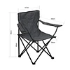 Cadeira de Campismo e Praia Portátil e Leve, Confortável para Pesca, Piquenique, Caminhadas e Campismo, com Apoios de Braço, Bolso Lateral para Bebidas e Acessórios, Fácil de Trans...