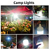 Pacote com 4 Luzes LED Portáteis Recarregáveis, Alimentadas por Bateria, para Uso Interno e Externo, Lâmpadas para Camping, Pesca, etc.