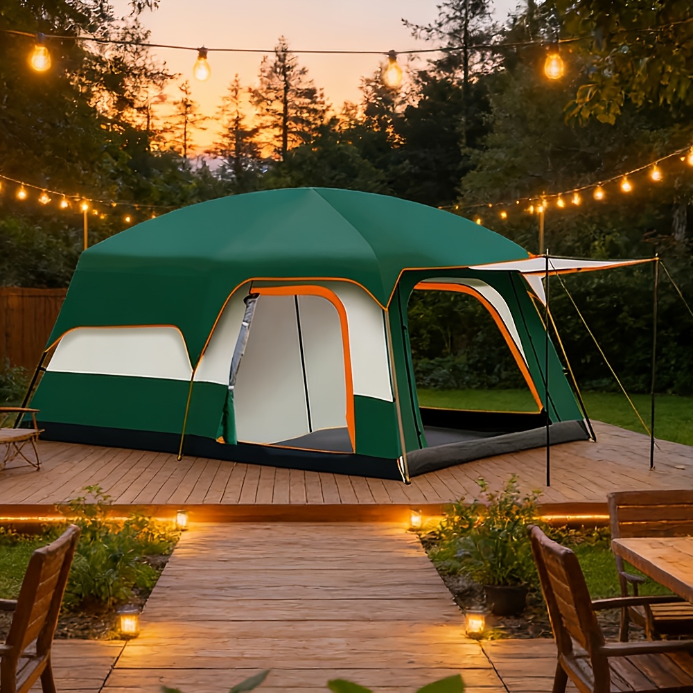 Tenda Grande de 310X210X180Cm para 2-4 Pessoas, Proteção Solar, Quarto Individual e Sala de Estar Individual, Tenda Portátil para Exterior, Adequada para Campismo. PORTES GRÁTIS.