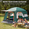 Tenda Grande de 310X210X180Cm para 2-4 Pessoas, Proteção Solar, Quarto Individual e Sala de Estar Individual, Tenda Portátil para Exterior, Adequada para Campismo. PORTES GRÁTIS.
