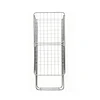 Estendal de Metal Dobrável, Espaço de Secagem de 20 Metros, Estendal de Roupa, Pés Antiderrapantes (Prata, 52 x 102 cm) - PORTES GRÁTIS.