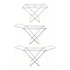 Estendal de Metal Dobrável, Espaço de Secagem de 20 Metros, Estendal de Roupa, Pés Antiderrapantes (Prata, 52 x 102 cm) - PORTES GRÁTIS.