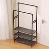 Cabide e Calçadeira Integrados, com Ganchos, Ideal para Armários Abertos e Roupeiros, Cabide Multifuncional, Organizador de Roupa e Calçado. - PORTES GRÁTIS