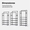 Cabide e Calçadeira Integrados, com Ganchos, Ideal para Armários Abertos e Roupeiros, Cabide Multifuncional, Organizador de Roupa e Calçado. - PORTES GRÁTIS