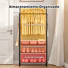 Cabide e Calçadeira Integrados, com Ganchos, Ideal para Armários Abertos e Roupeiros, Cabide Multifuncional, Organizador de Roupa e Calçado. - PORTES GRÁTIS