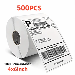 Etiquetas Termicas Adesivas 100x150 mm - 500 pcs - Perfuradas PORTES GRÀTIS