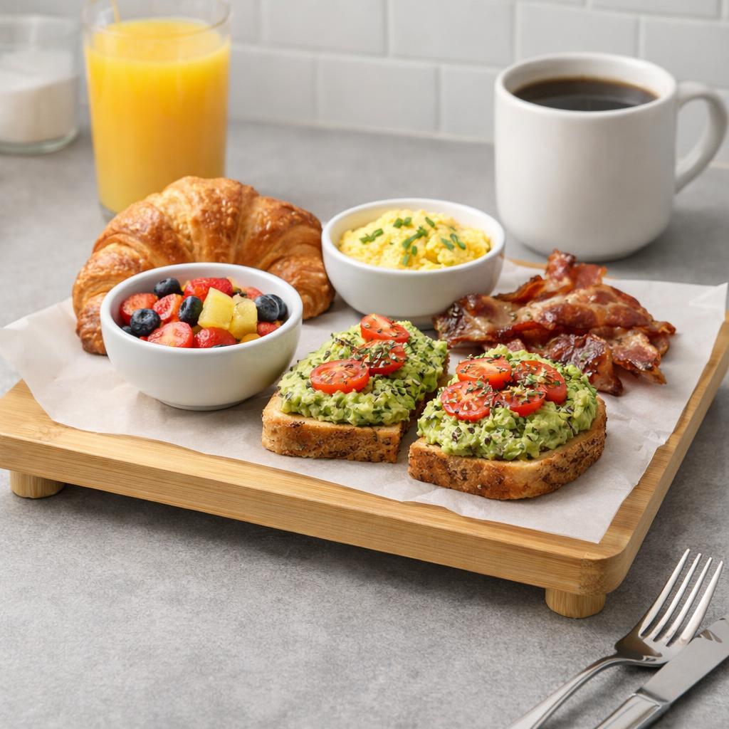 Bandeja de Servir de Bambu Natural para Brunch ou Aperitivos, Prato de Servir. PORTES GRÁTIS