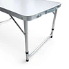 Conjunto de Mesa de Acampamento Dobrável Almalux com 4 Bancos, 3 Níveis de Altura Ajustável (54/62/70cm), Mesa de Piquenique Portátil Estilo Mala para Exterior, Praia e Jardim,...