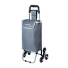Carrinho de Compras Dobrável de Alumínio, Carrinho de Compras Colapsível com Bolsa de Tecido Oxford, Bolsa de Compras Removível com Rodas, Carrinho de Compras de 6 Rodas com Bolsa...