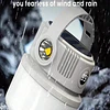 Lanterna solar recarregável com 1/2/4 baterias 18650 de 800mAh, com fonte de luz dupla, portátil, com LED COB, porta USB, carregamento solar e à prova dágua, ideal para campi...
