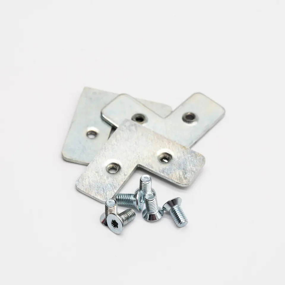 KIT ESCUADRA ARMADO 20-21 ZINCADA - INCLUYE TORNILLOS  1