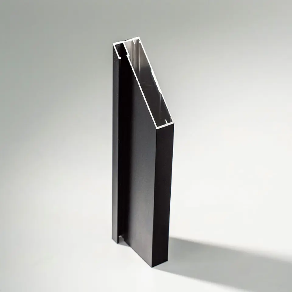 PERFIL ALUMINIO E45-20 6MT NEGRO MATE 1