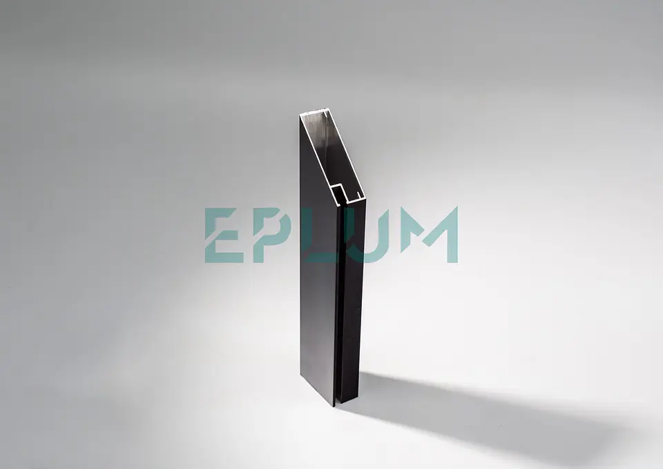 PERFIL ALUMINIO IB43-20 5,85 MT NEGRO MATE 1