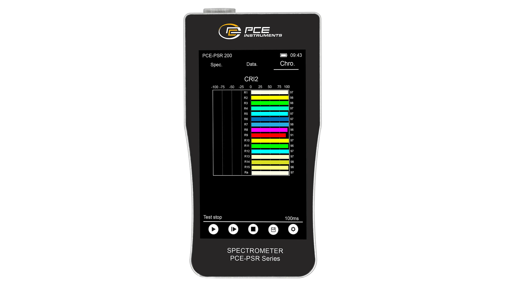 Espectrómetro PCE-PSR 200 3