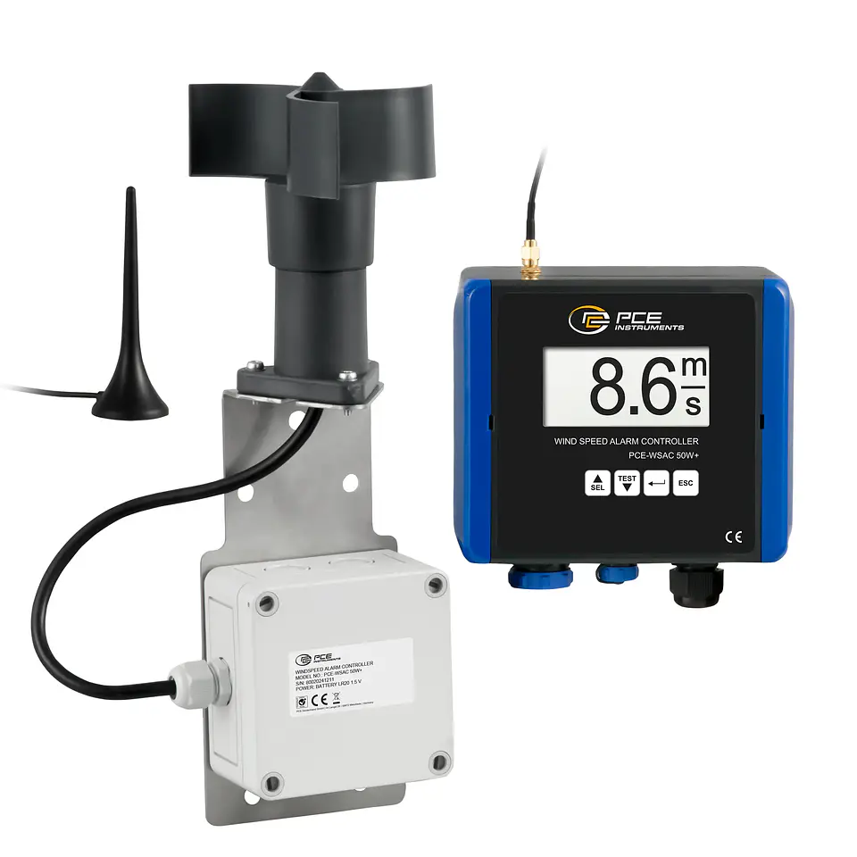 Medidor de Velocidade do Vento -  PCE-WSAC 50W+ 24 1