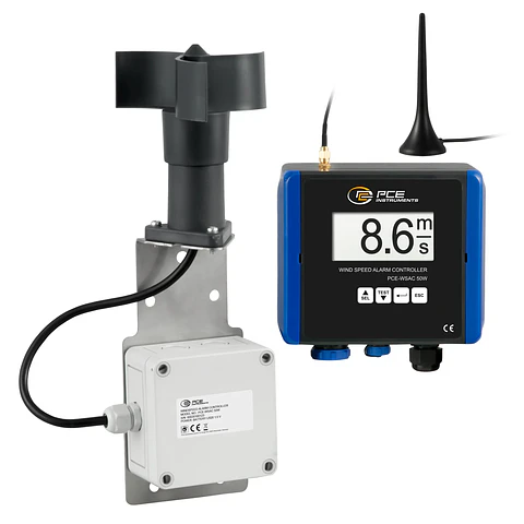 Medidor de Vento s/fio - PCE-WSAV 50W 24