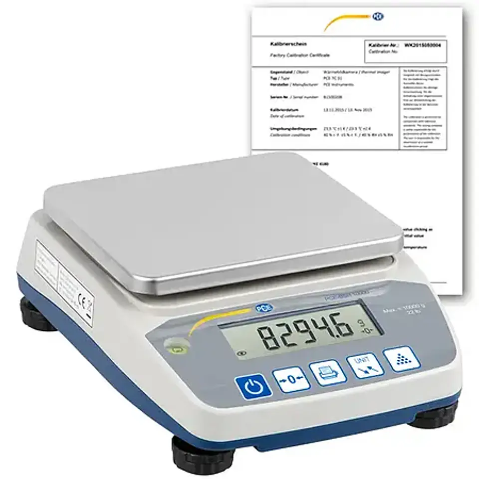 Balança Básica PCE-BSH 6000-ICA c/ certificado de calibração ISO 1