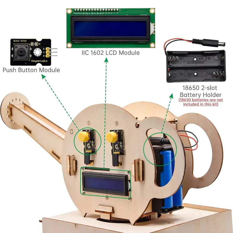 Estação de Rega Automática  c/ Placa Keyestudio PLUS (compatível com Arduino UNO) 10