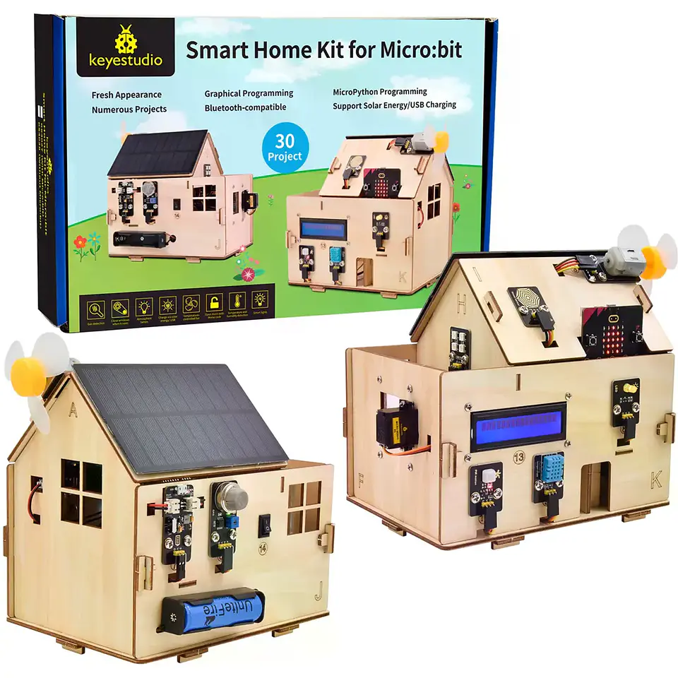 Casa Inteligente c/ painel solar -Micro:bit 4