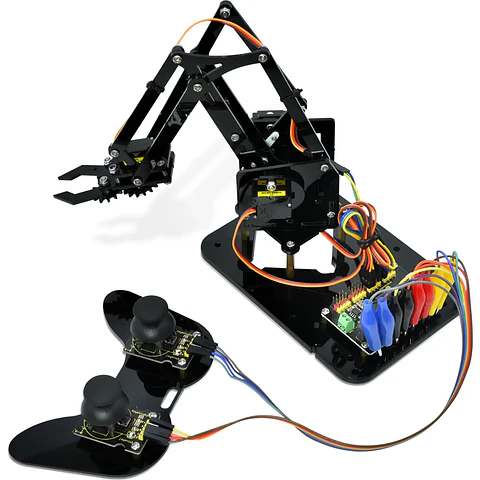 Kit de Braço Robótico 4DOF Programável (MakeCode/MicroPython) 