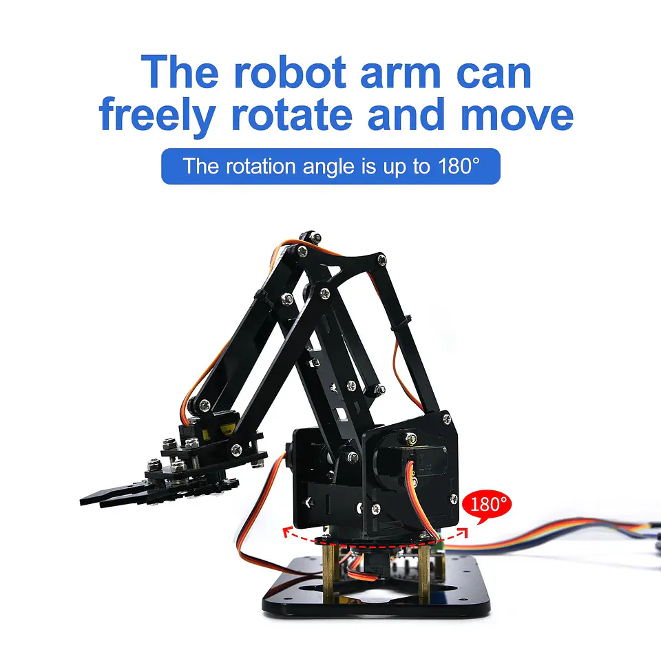 Kit de Braço Robótico 4DOF Programável (MakeCode/MicroPython)  12